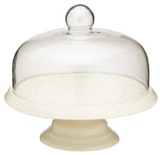Classic Collection Vintage Style Cake Stand with Dome